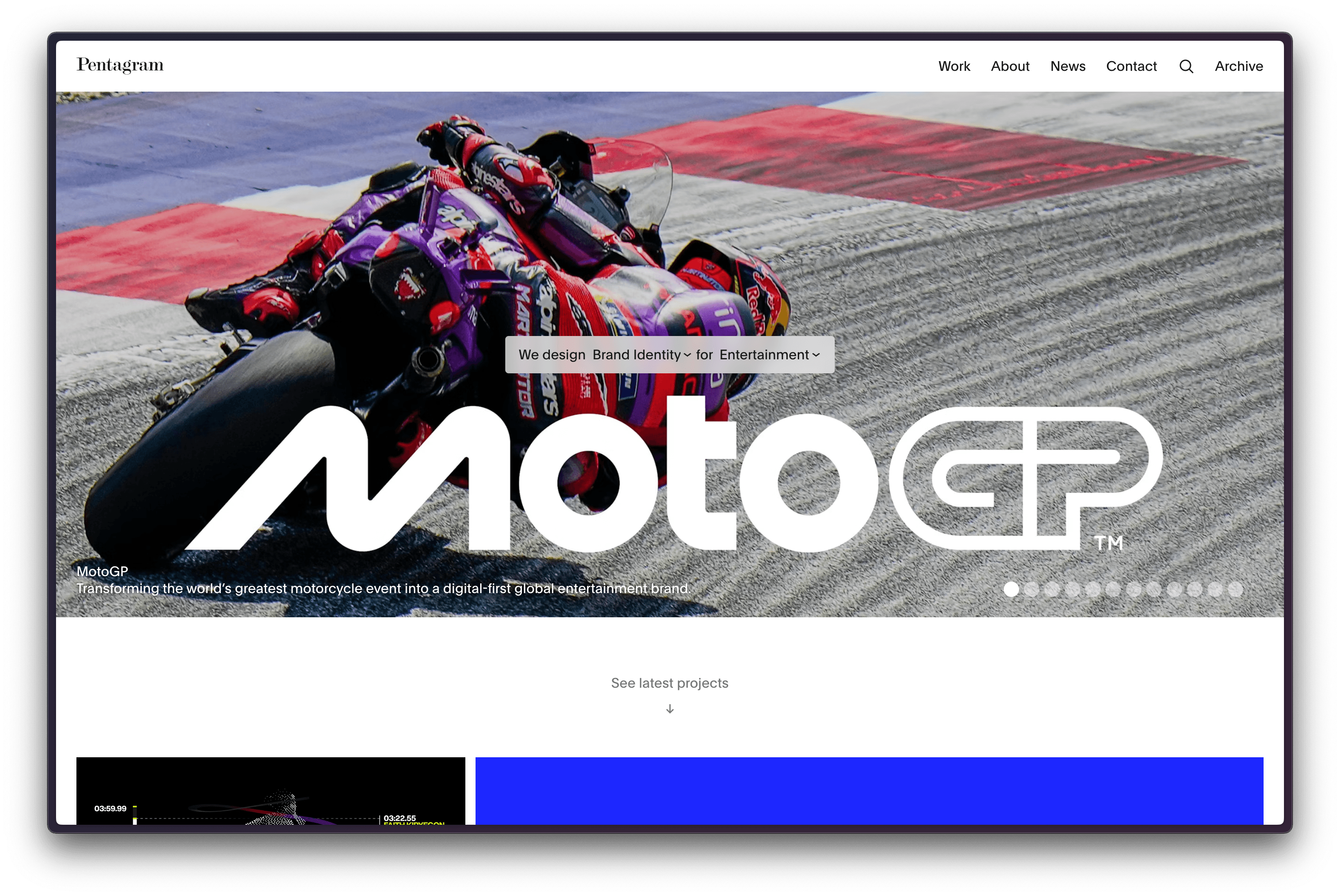 Pentagram 홈페이지