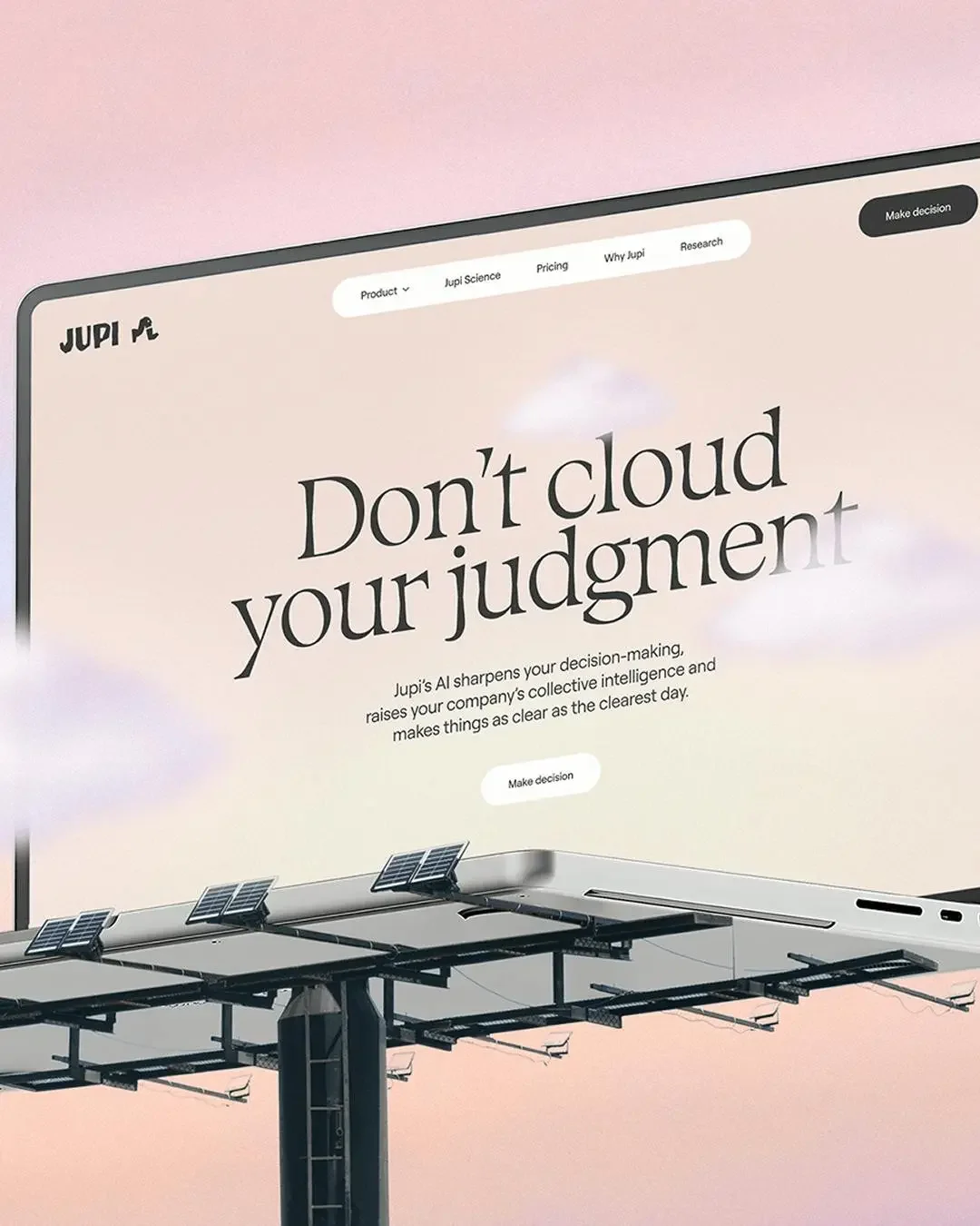 출처 : https://how.studio/branding/jupi | JUPI AI 의사결정 플랫폼, B2B Saas 브랜딩 